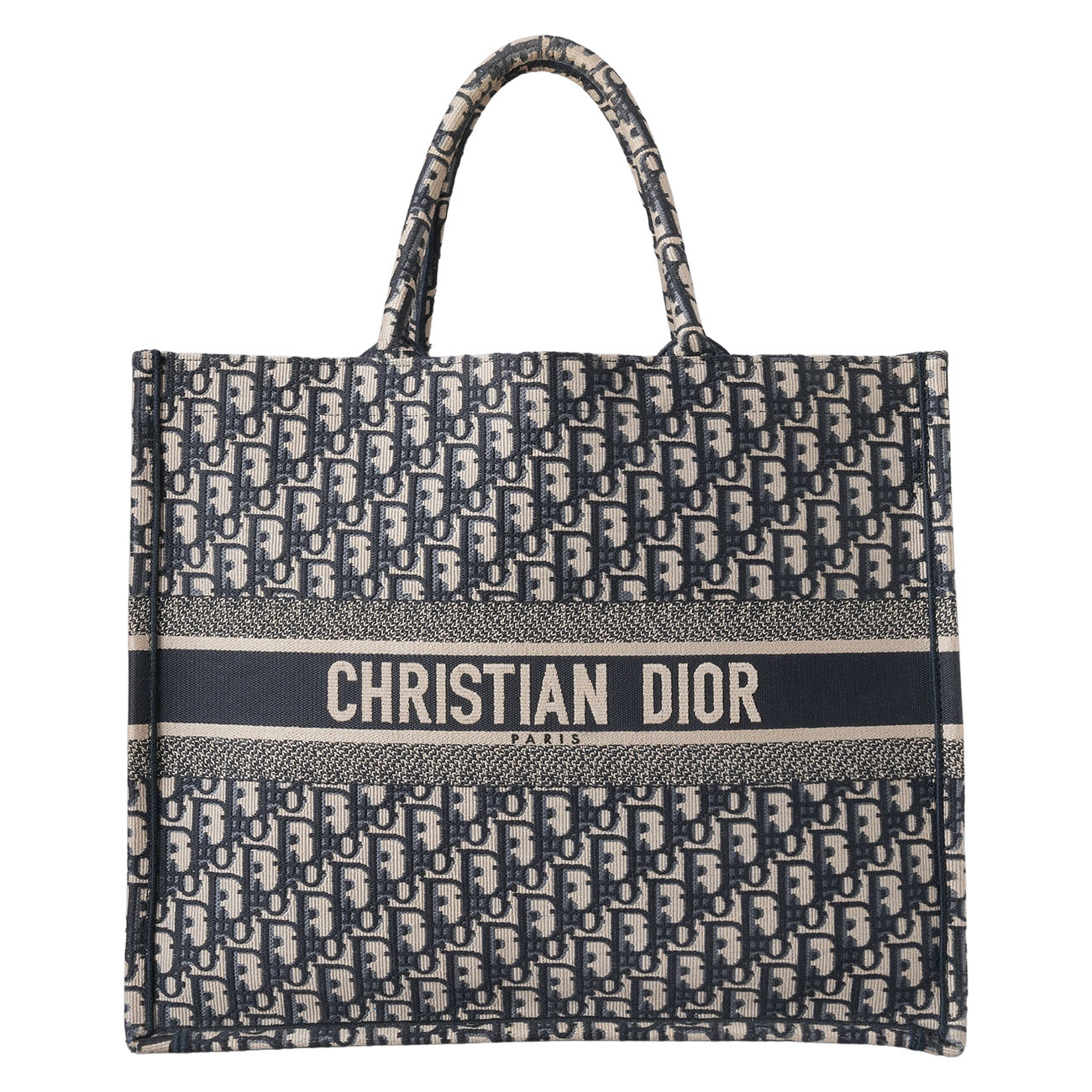 CHRISTIAN DIOR(USED)디올 오블리크 북토트 라지